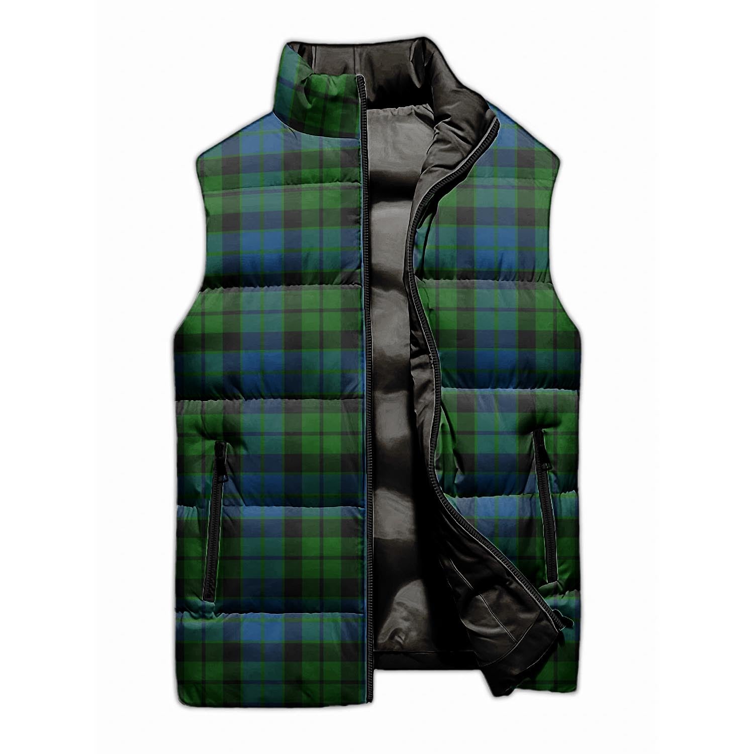 MacKie Tartan Sleeveless Puffer Jacket - Tartanvibesclothing