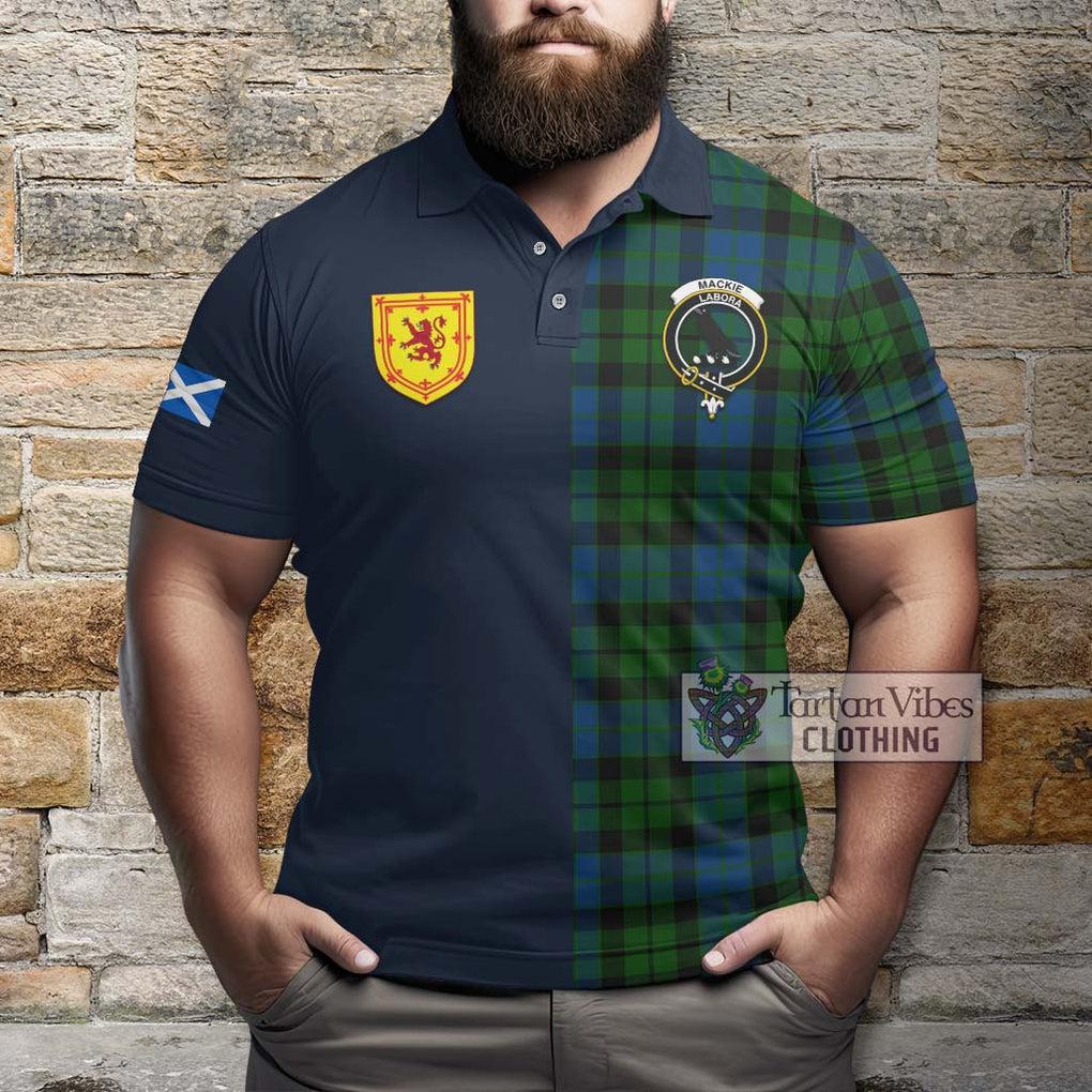 Tartan Vibes Clothing MacKie Tartan Polo Shirt with Scottish Lion Royal Arm Half Style