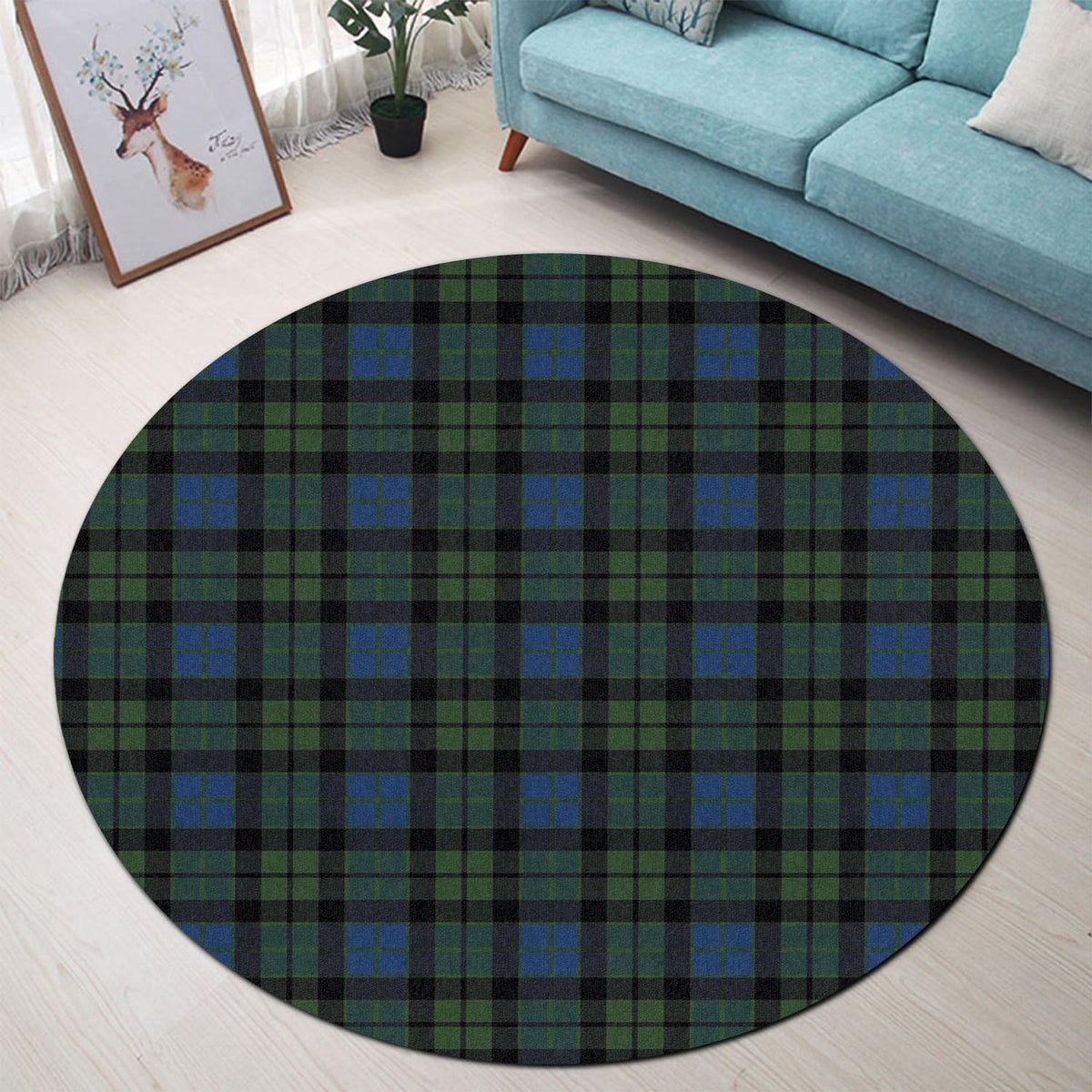 MacKie (McKie) Tartan Round Rug - Tartan Vibes Clothing
