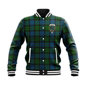 MacKie (McKie) Tartan Baseball Jacket with Family Crest