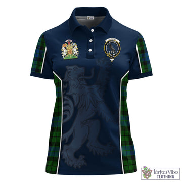 MacKie (McKie) Tartan Women's Polo Shirt with Family Crest and Lion Rampant Vibes Sport Style