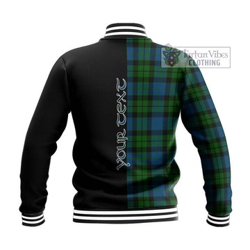 MacKie (McKie) Tartan Baseball Jacket with Family Crest and Half Of Me Style