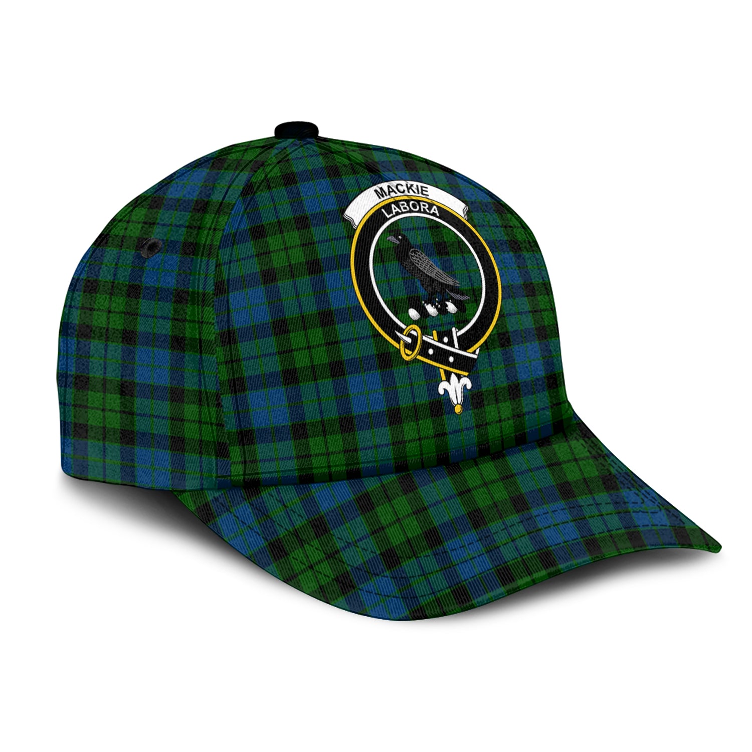 MacKie (McKie) Tartan Classic Cap with Family Crest - Tartan Vibes Clothing