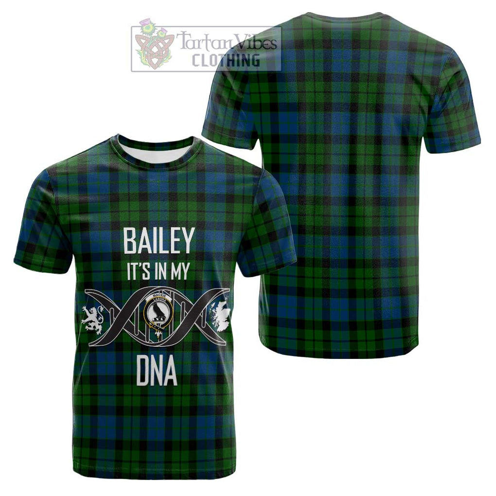 Tartan Vibes Clothing MacKie Tartan Cotton T-shirt with Family Crest DNA In Me Style