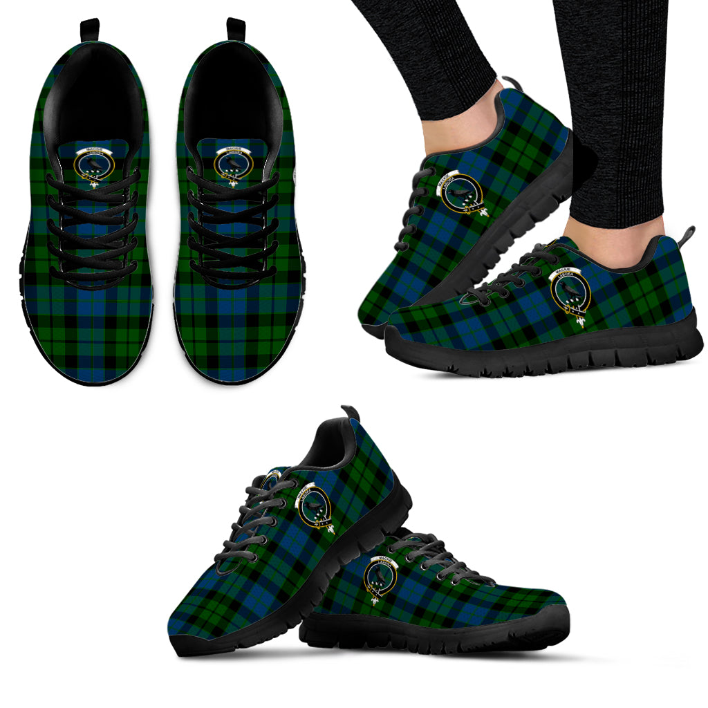 MacKie (McKie) Tartan Sneakers with Family Crest - Tartan Vibes Clothing