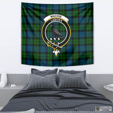 MacKie (McKie) Tartan Tapestry Wall Hanging and Home Decor for Room with Family Crest