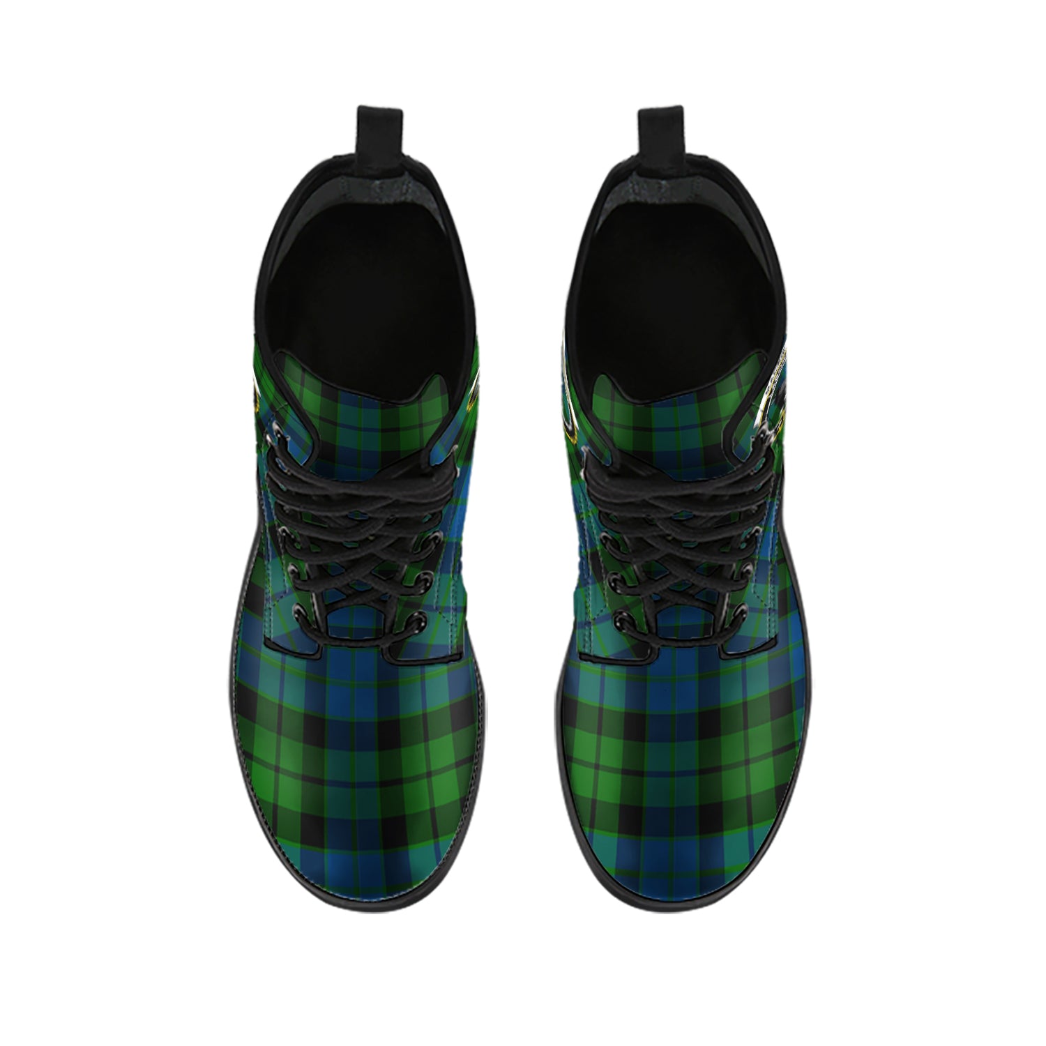 mackie-tartan-leather-boots-with-family-crest