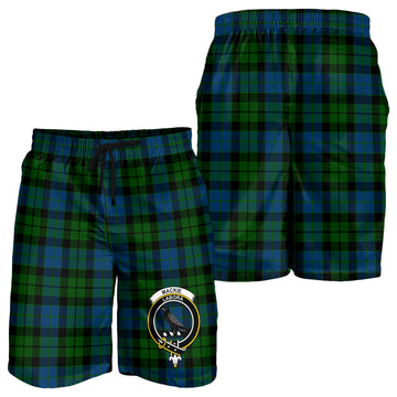 MacKie (McKie) Tartan Mens Shorts with Family Crest