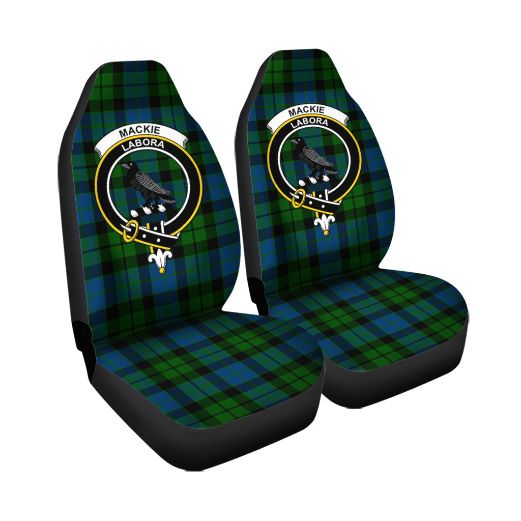 MacKie Tartan Car Seat Cover with Family Crest - Tartanvibesclothing