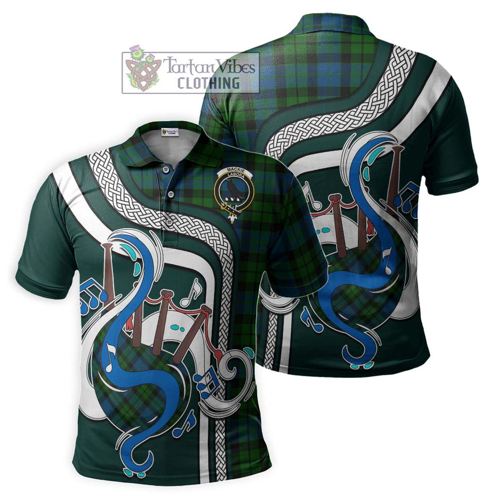 Tartan Vibes Clothing MacKie Tartan Polo Shirt with Epic Bagpipe Style