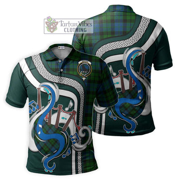 MacKie (McKie) Tartan Polo Shirt with Epic Bagpipe Style