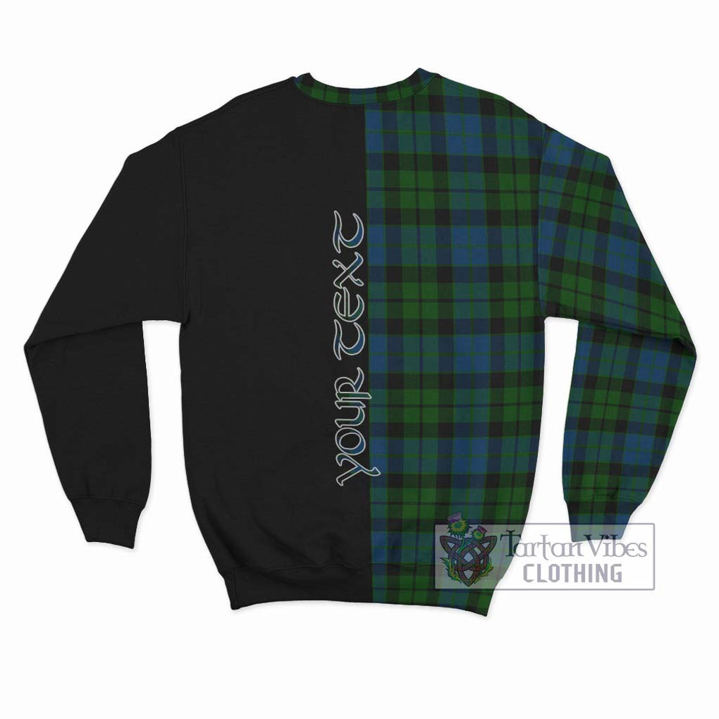 MacKie (McKie) Tartan Sweatshirt with Family Crest and Half Of Me Style - Tartanvibesclothing Shop