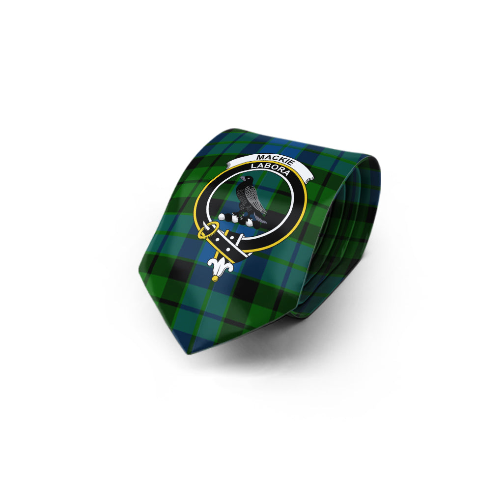 MacKie (McKie) Tartan Classic Necktie with Family Crest - Tartan Vibes Clothing