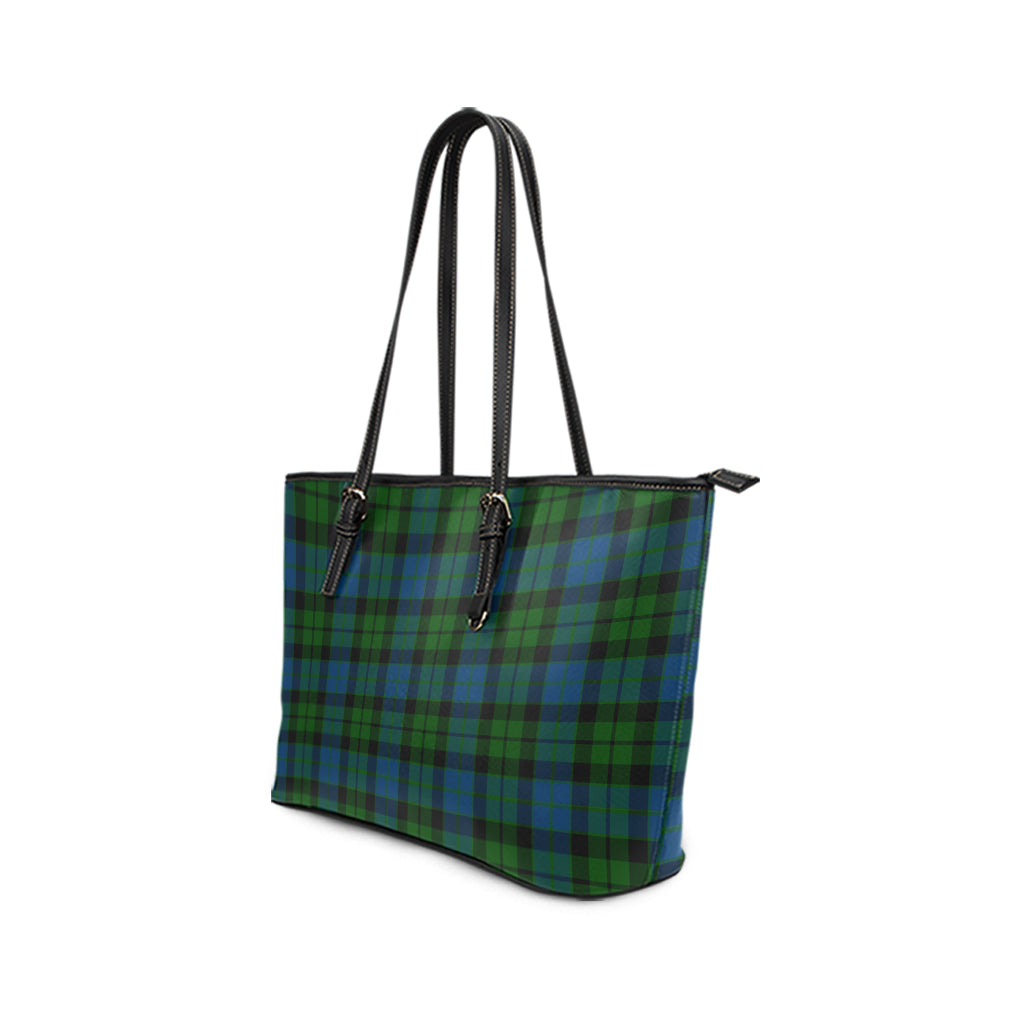 MacKie (McKie) Tartan Leather Tote Bag - Tartan Vibes Clothing
