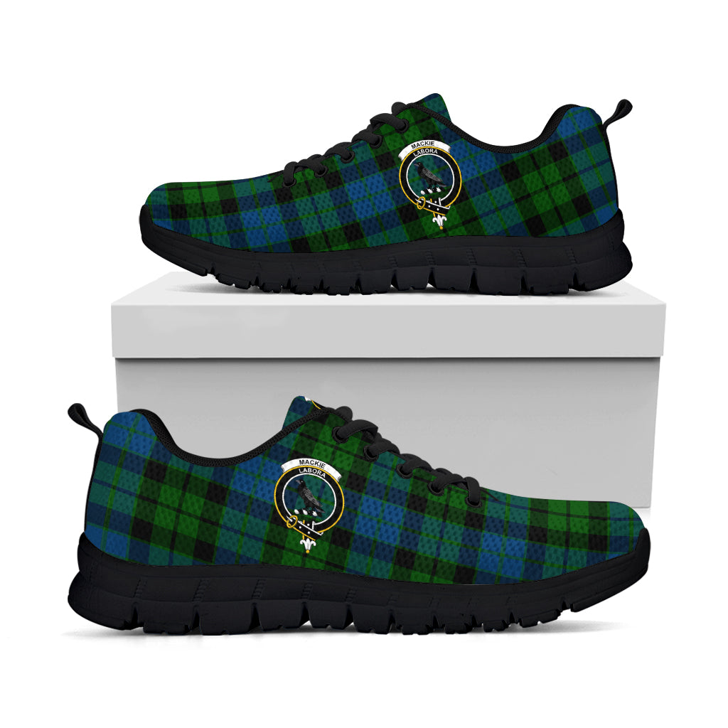 MacKie (McKie) Tartan Sneakers with Family Crest - Tartan Vibes Clothing