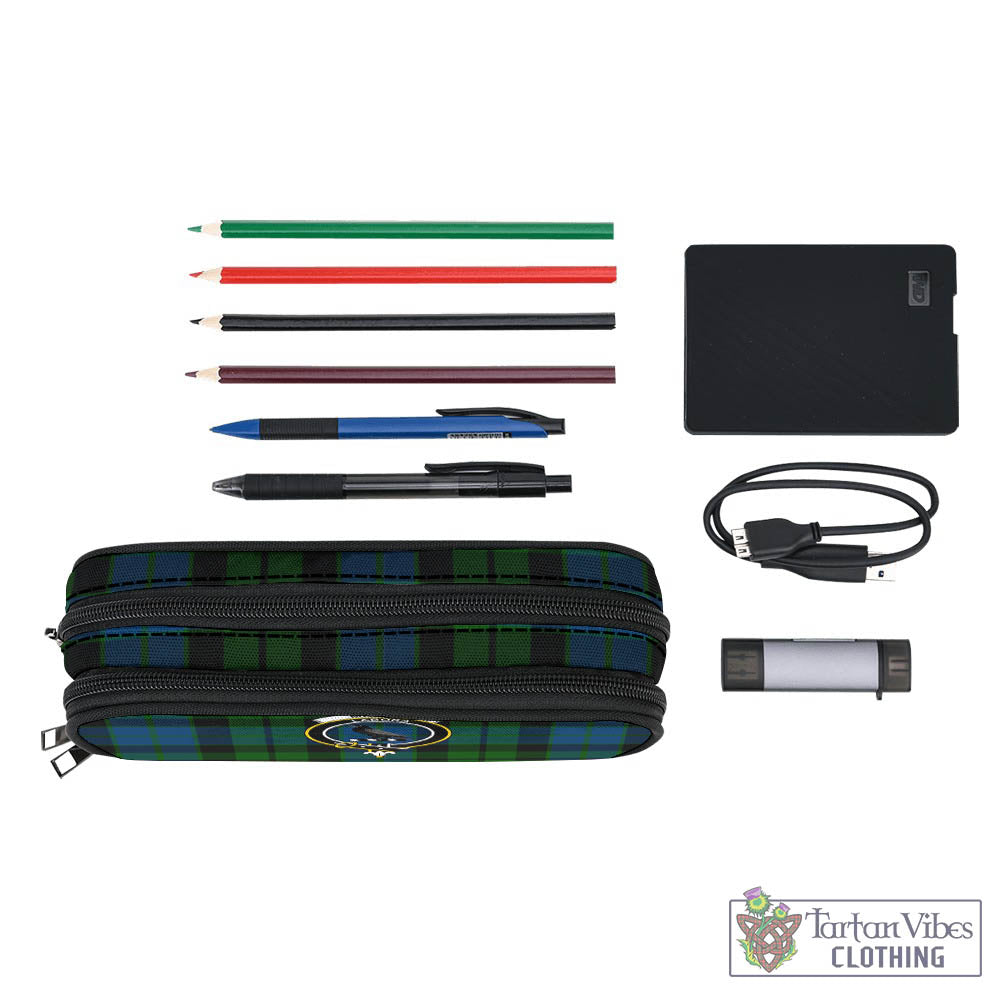 Tartan Vibes Clothing MacKie Tartan Pen and Pencil Case with Family Crest