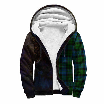 MacKie (McKie) Tartan Family Crest Sherpa Hoodie Alba Gu Brath Be Brave Lion Ancient Style Unisex S - Tartan Vibes Clothing