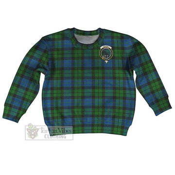 MacKie (McKie) Tartan Kid Ugly Sweater with Family Crest