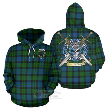 MacKie (McKie) Tartan Hoodie with Family Crest Celtic Skull Style