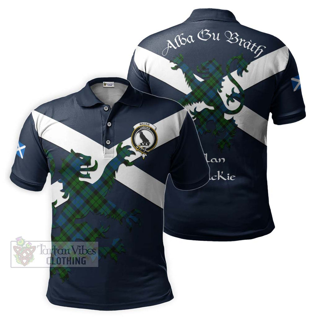 Tartan Vibes Clothing MacKie (McKie) Tartan Lion Rampant Polo Shirt – Proudly Display Your Heritage with Alba Gu Brath and Clan Name