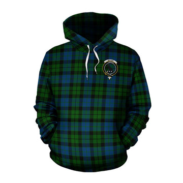 MacKie (McKie) Tartan Cotton Hoodie with Family Crest Celtic Skull Style