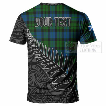 MacKie (McKie) Crest Tartan T-Shirt with New Zealand Silver Fern Half Style