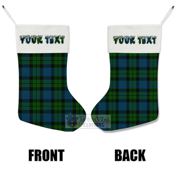 MacKie (McKie) Tartan Christmas Stocking with Personalized Text