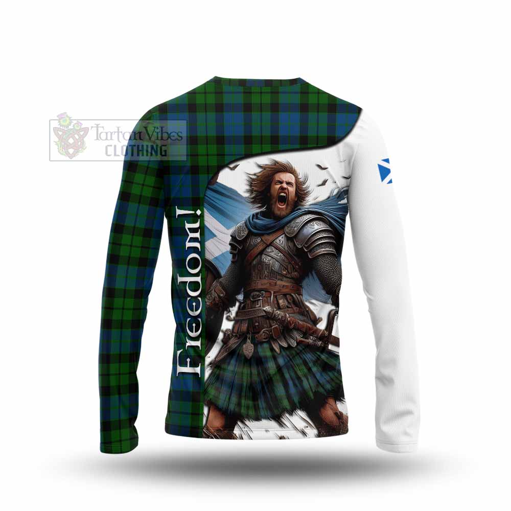 Tartan Vibes Clothing MacKie (McKie) Crest Tartan Long Sleeve T-Shirt Inspired by the Freedom of Scottish Warrior