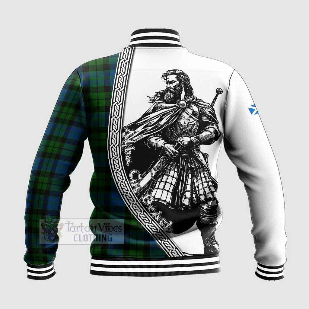 Tartan Vibes Clothing MacKie (McKie) Tartan Clan Crest Baseball Jacket with Highlander Warrior Celtic Style