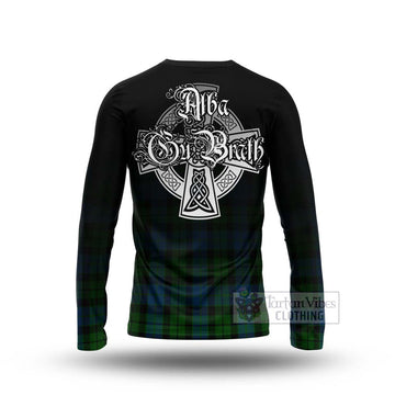 MacKie (McKie) Tartan Long Sleeve T-Shirt Featuring Alba Gu Brath Family Crest Celtic Inspired