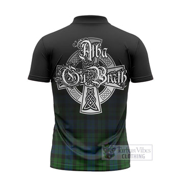 MacKie (McKie) Tartan Zipper Polo Shirt Featuring Alba Gu Brath Family Crest Celtic Inspired