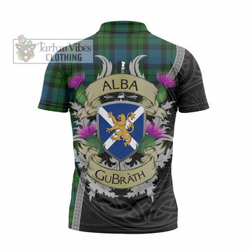MacKie (McKie) Tartan Family Crest Zipper Polo Shirt Lion Rampant Royal Thistle Shield Celtic Inspired - Tartan Vibes Clothing
