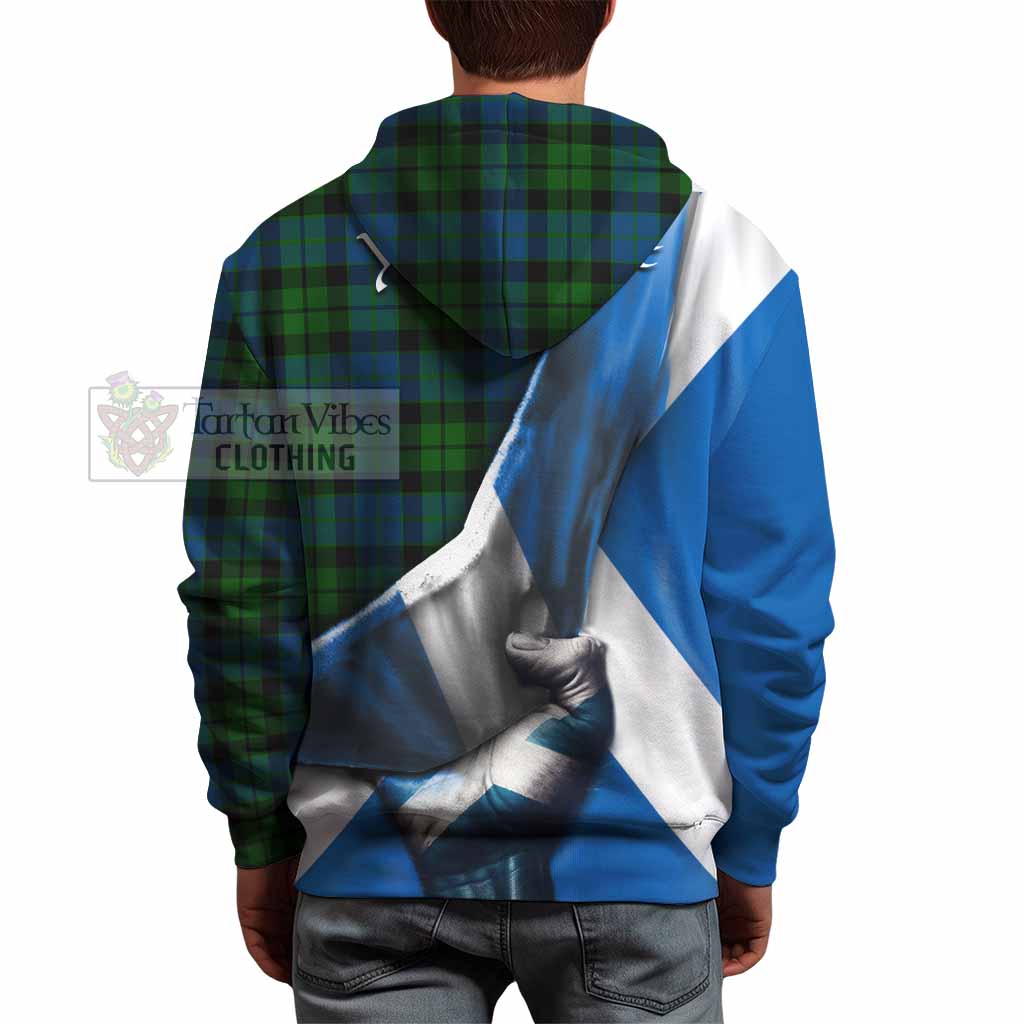 Tartan Vibes Clothing MacKie (McKie) Tartan Hoodie with Family Crest Scotland Patriotic Style