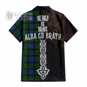 MacKie (McKie) Tartan Family Crest Hawaiian Shirt Alba Gu Brath Be Brave Lion Ancient Style - Tartan Vibes Clothing
