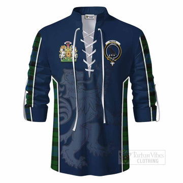 MacKie (McKie) Tartan Ghillie Kilt Shirt with Family Crest and Lion Rampant Vibes Sport Style