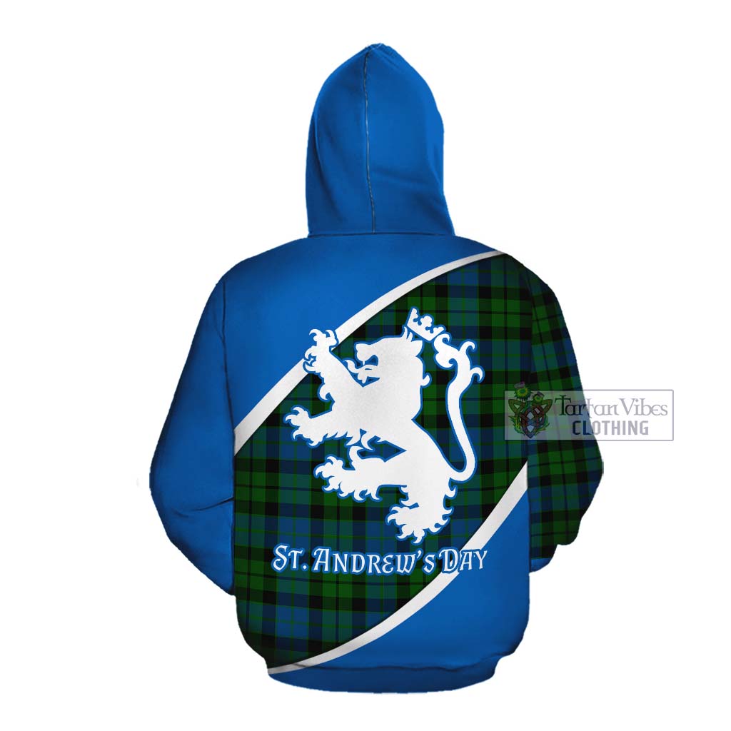 Tartan Vibes Clothing MacKie (McKie) Family Crest Tartan Cotton Hoodie Celebrate Saint Andrew's Day in Style