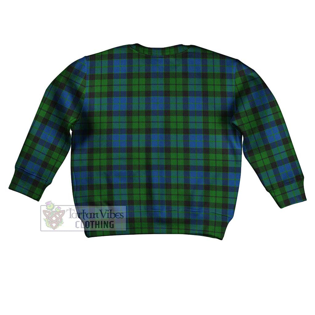 Tartan Vibes Clothing MacKie (McKie) Tartan Kid Ugly Sweater with Family Crest