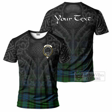 MacKie (McKie) Tartan T-Shirt with Family Crest Celtic Thistle Vibes