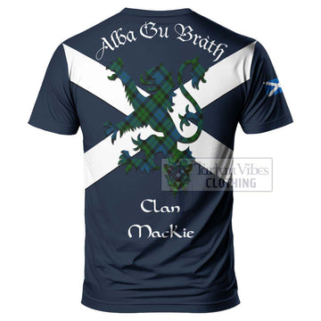 MacKie (McKie) Tartan Lion Rampant T-Shirt Proudly Display Your Heritage with Alba Gu Brath and Clan Name