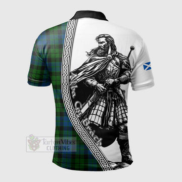 MacKie (McKie) Tartan Clan Crest Polo Shirt with Highlander Warrior Celtic Style