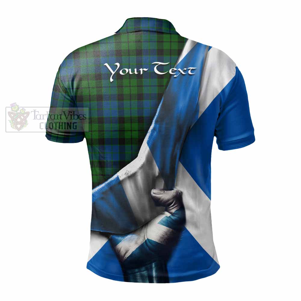 Tartan Vibes Clothing MacKie (McKie) Tartan Polo Shirt with Family Crest Scotland Patriotic Style