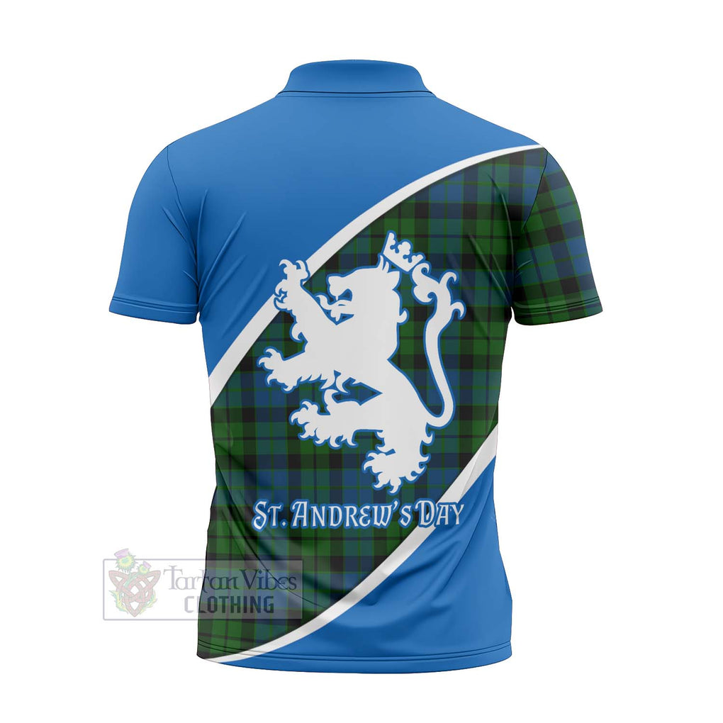 Tartan Vibes Clothing MacKie (McKie) Family Crest Tartan Zipper Polo Shirt Celebrate Saint Andrew's Day in Style