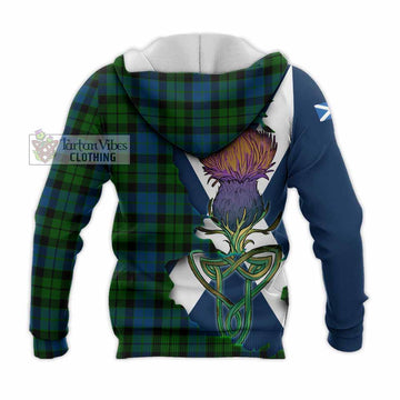 MacKie (McKie) Tartan Family Crest Knitted Hoodie Scottish Thistle Celtic Inspired - Tartan Vibes Clothing