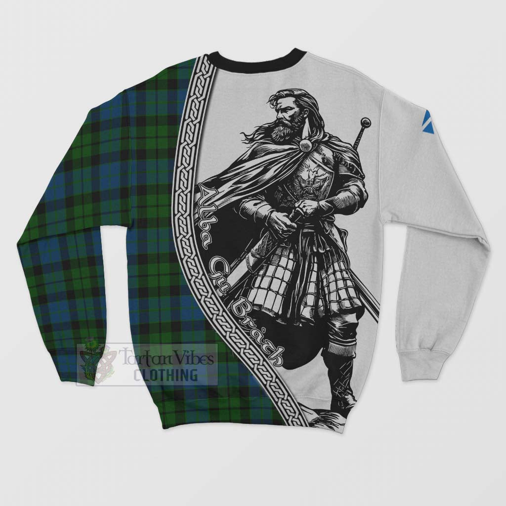 Tartan Vibes Clothing MacKie (McKie) Tartan Clan Crest Sweatshirt with Highlander Warrior Celtic Style