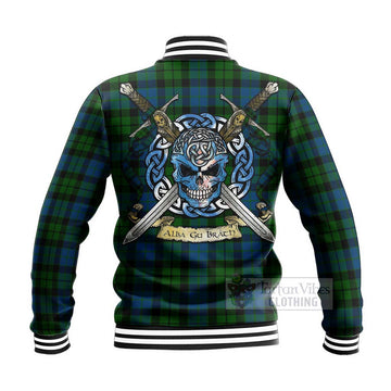 MacKie (McKie) Tartan Baseball Jacket with Family Crest Celtic Skull Style