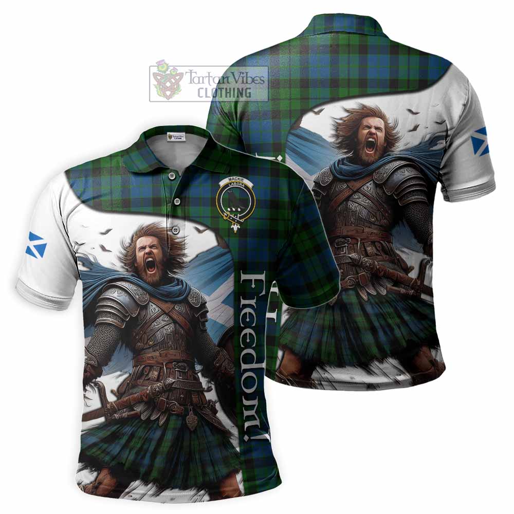 Tartan Vibes Clothing MacKie (McKie) Crest Tartan Polo Shirt Inspired by the Freedom of Scottish Warrior