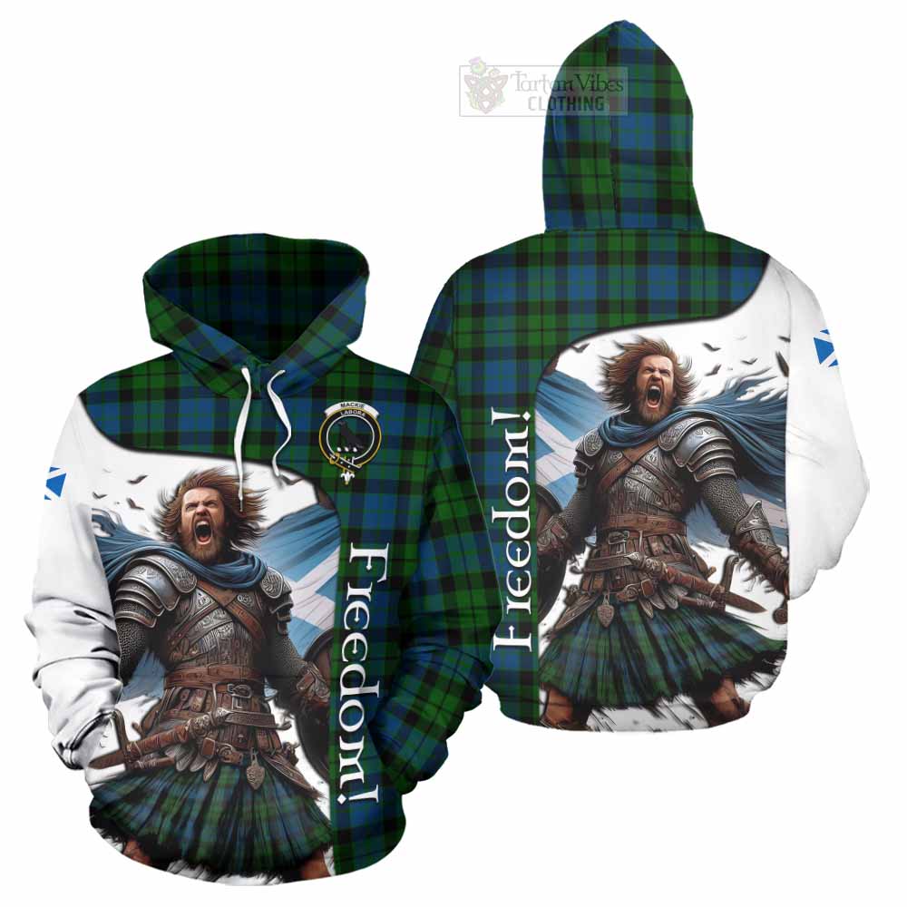 Tartan Vibes Clothing MacKie (McKie) Crest Tartan Hoodie Inspired by the Freedom of Scottish Warrior