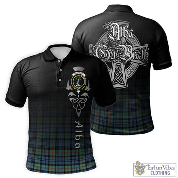 MacKinlay Ancient Tartan Polo Shirt Featuring Alba Gu Brath Family Crest Celtic Inspired