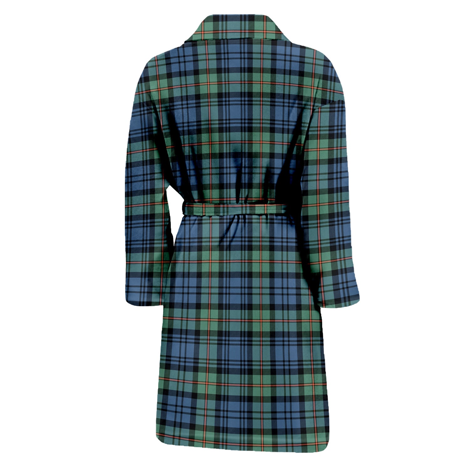 MacKinlay Ancient Tartan Bathrobe with Family Crest - Tartan Vibes Clothing