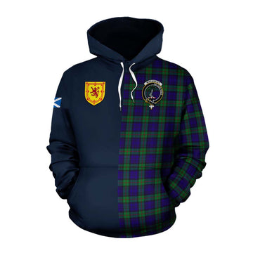 MacKinlay (McKinlay) Tartan Cotton Hoodie Alba with Scottish Lion Royal Arm Half Style Pullover Hoodie XS - Tartan Vibes Clothing